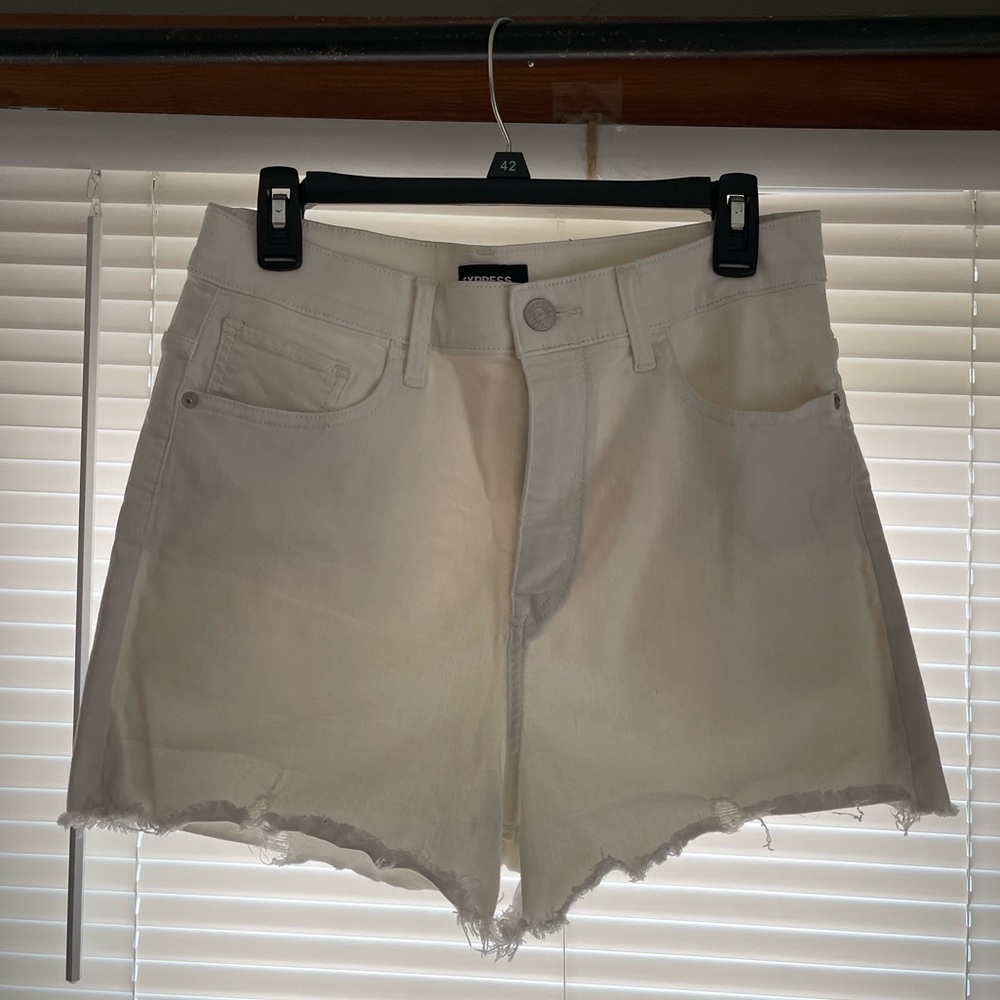 Express white shorts